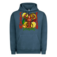 Pigment Midnight Navy crawfish season Urban Hoodie - FaDigitalArtStudio