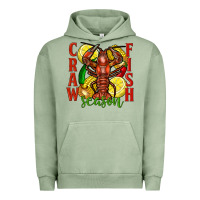 Pigment Oil Green crawfish season Urban Hoodie - FaDigitalArtStudio