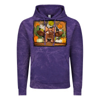 Cloud Purple fall cow Vintage Hoodie - Jasminsmagicworld