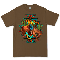 Cacao aztec rodeo cowboy Premium Tee - JahusDesignShop