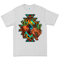 Dove Grey aztec rodeo cowboy Premium Tee - JahusDesignShop