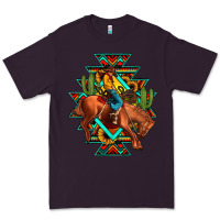 Plum aztec rodeo cowboy Premium Tee - JahusDesignShop