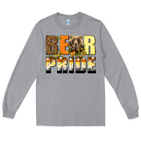 Heather Grey Western Bear Pride LGBTQ+ Long Sleeve Tee - BundleAndBundleShop