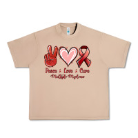 Burro Peace love cure Multiple Myeloma Urban Heavy Tee - NancyCooperArtShop