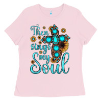 Then Sings My Soul Cross Ladies Tee | Teevron