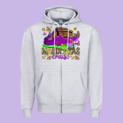 Mardi Gras Cruise Zipper Hoodie Designed By Nancycooperartshop