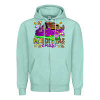 Seafoam Mardi Gras cruise Zipper Hoodie - NancyCooperArtShop