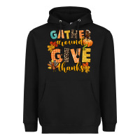 Black gather around and give thanks Heavyweight Hoodie - CowGirlArtShop