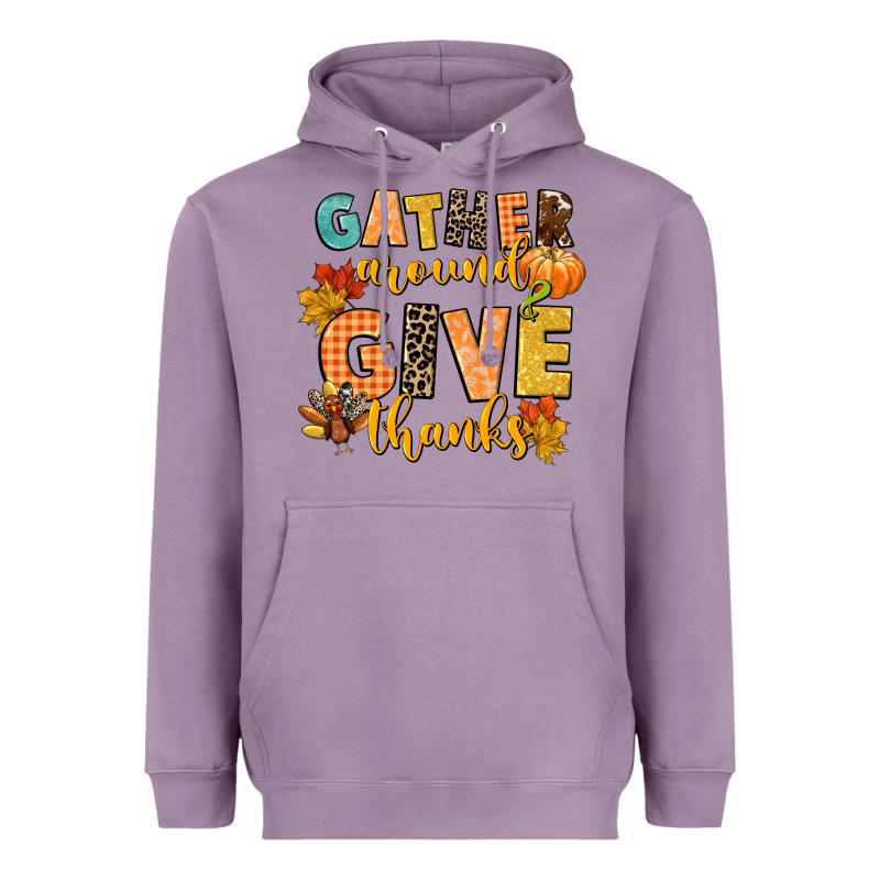Gather Around And Give Thanks Heavyweight Hoodie by CowGirlArtShop | Teevron
