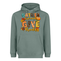 Sage gather around and give thanks Heavyweight Hoodie - CowGirlArtShop