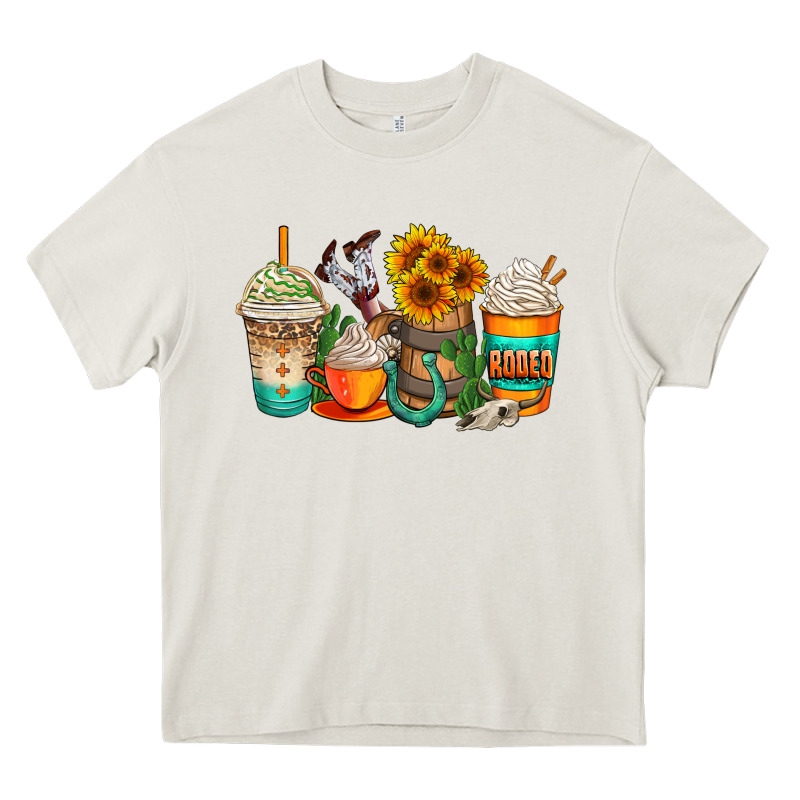 Rodeo Coffee Cups Heavy Core Tee by AdoDesignShop | Teevron