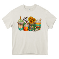 Cream rodeo coffee cups Heavy Core Tee - AdoDesignShop