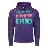 Cloud Purple overworked underlaid Vintage Hoodie - MaliasSmallBusiness