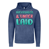 Vintage Denim overworked underlaid Vintage Hoodie - MaliasSmallBusiness