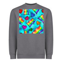 Storm Pride lgbtq flags and leopard seamless pattern Heavyweight Sweatshirt - BundleAndBundleShop