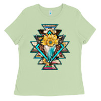 Cowhide Leopard Bull Skull Aztec Ladies Tee | Teevron
