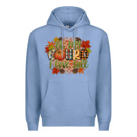 Colony Blue oh my gourd i love fall Premium Hoodie - CowGirlArtShop