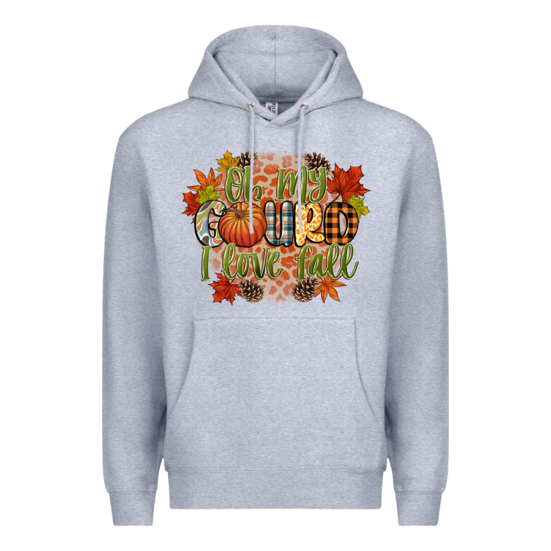 Oh My Gourd I Love Fall Premium Hoodie by CowGirlArtShop | Teevron