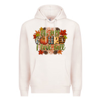 Pale Pink oh my gourd i love fall Premium Hoodie - CowGirlArtShop