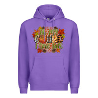Purple oh my gourd i love fall Premium Hoodie - CowGirlArtShop