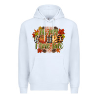 White oh my gourd i love fall Premium Hoodie - CowGirlArtShop