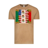 Vintage Camel American flag mexico flag sunflower cactus Vintage Tee - JahusDesignShop