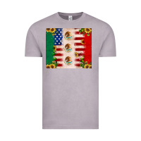 Vintage Zinc American flag mexico flag sunflower cactus Vintage Tee - JahusDesignShop