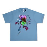 Pebble Blue Autism be kind Urban Heavy Tee - NancyCooperArtShop