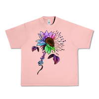 Salmon Autism be kind Urban Heavy Tee - NancyCooperArtShop