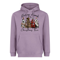 Lavender rocking around the christmas tree Heavyweight Hoodie - CowGirlArtShop