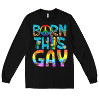 Black Western Born This Gay Long Sleeve Tee - BundleAndBundleShop