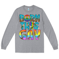 Heather Grey Western Born This Gay Long Sleeve Tee - BundleAndBundleShop