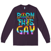 Plum Western Born This Gay Long Sleeve Tee - BundleAndBundleShop