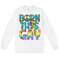 White Western Born This Gay Long Sleeve Tee - BundleAndBundleShop