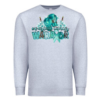 Heather Grey ovarian cancer warrior Premium Sweatshirt - CowGirlArtShop