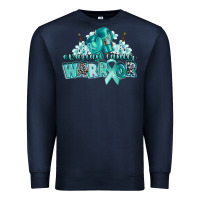 Navy ovarian cancer warrior Premium Sweatshirt - CowGirlArtShop