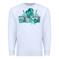 White ovarian cancer warrior Premium Sweatshirt - CowGirlArtShop