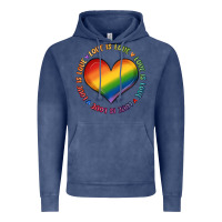 Vintage Denim love is love Vintage Hoodie - MaliasSmallBusiness