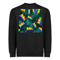Black Pride lgbtq flags with leopard seamless pattern Heavyweight Sweatshirt - BundleAndBundleShop
