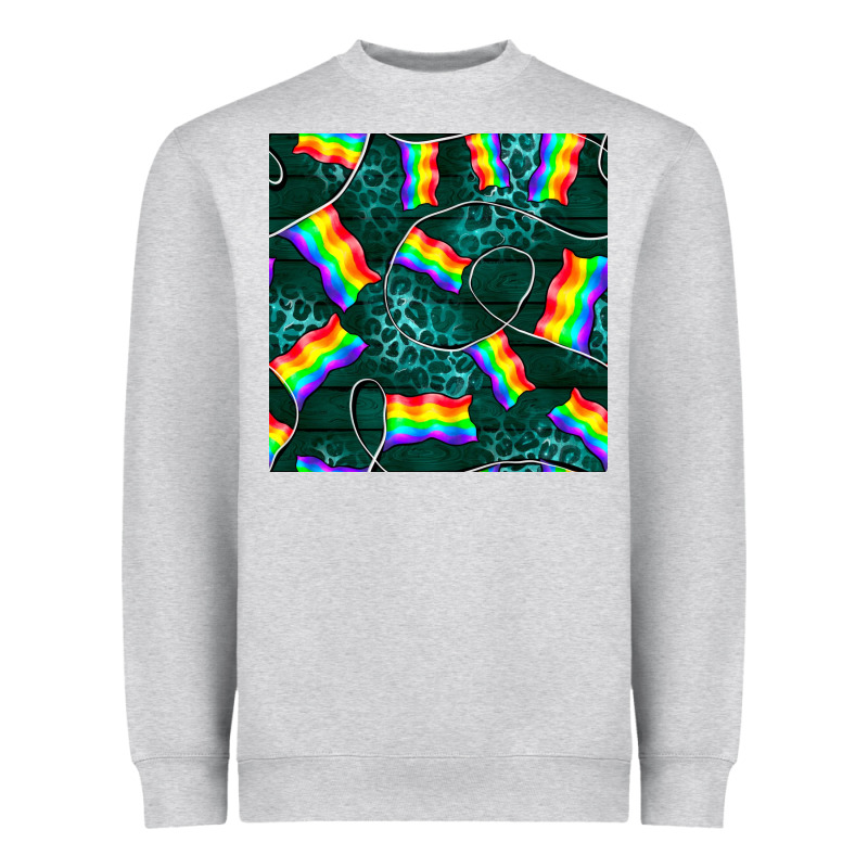 Pride Lgbtq Flags With Leopard Seamless Pattern Heavyweight Sweatshirt by BundleAndBundleShop | Teevron