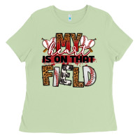 Matcha my heart is on that field baseball Ladies Tee - RanaPortraitStore