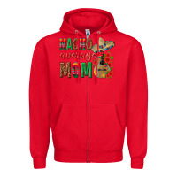 Red Nacho Average Mom Zipper Hoodie - texasbilliewilder