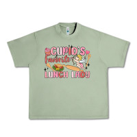Oil Green cupid's favorite lunch lady Urban Heavy Tee - MaliasSmallBusiness
