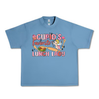 Pebble Blue cupid's favorite lunch lady Urban Heavy Tee - MaliasSmallBusiness