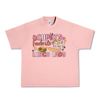Salmon cupid's favorite lunch lady Urban Heavy Tee - MaliasSmallBusiness