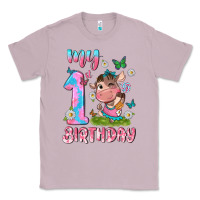Lilac my 1 st birthday with little cute cow Classic Tee - NancyCooperArtShop