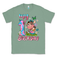 Sage my 1 st birthday with little cute cow Classic Tee - NancyCooperArtShop
