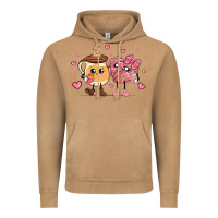 Vintage Camel valentines  day conchas and cafecito Vintage Hoodie - MaliasSmallBusiness