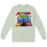 Matcha Everyone Deserves Love Pride LGBTQ+ Tumbler Long Sleeve Tee - BundleAndBundleShop