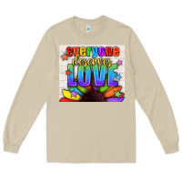 Mushroom Everyone Deserves Love Pride LGBTQ+ Tumbler Long Sleeve Tee - BundleAndBundleShop